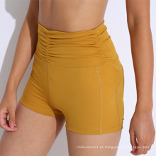 Calções desportivos femininos fixes para corrida fitness Shorts de ioga para mulheres desportivas